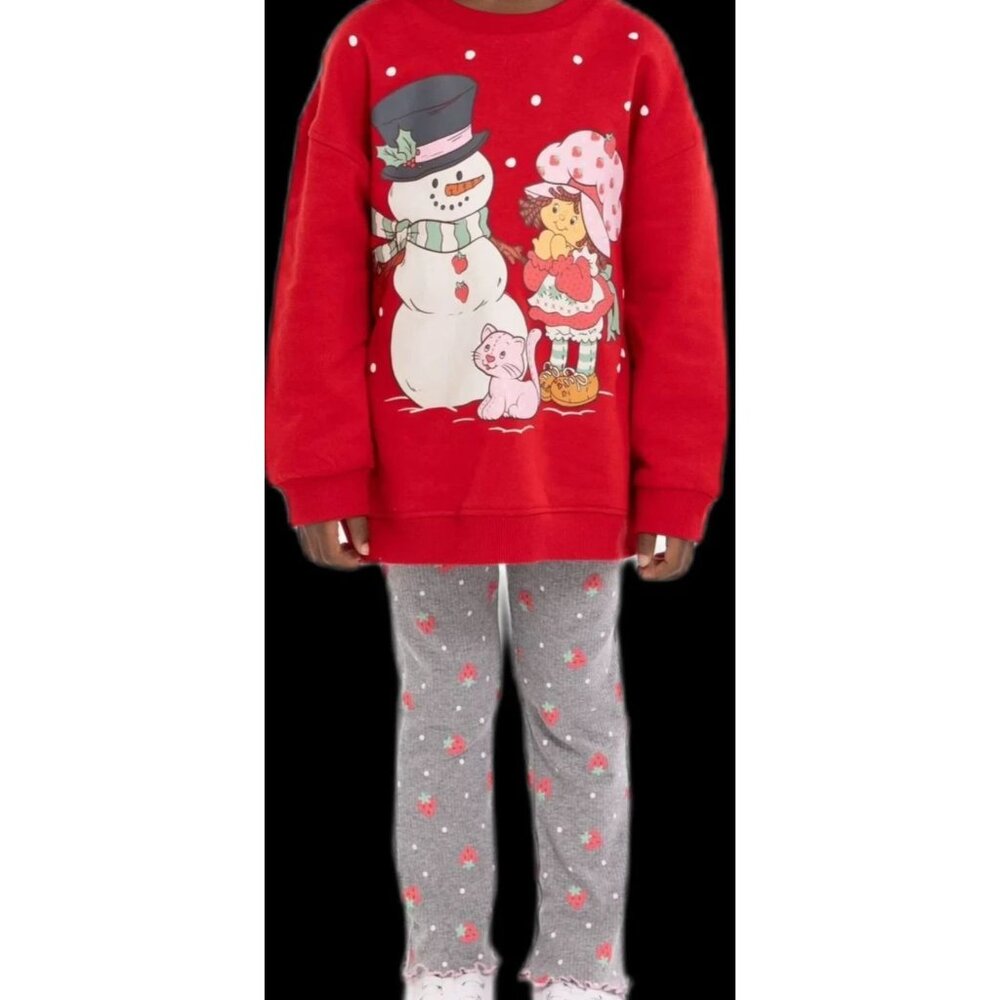 STRAWBERRY SHORTCAKE Outfit Sweatshirt Leggings TODDLER GIRL SIZE 5T NEW - Picture 6 of 8